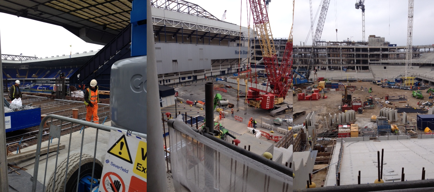 Allan busy Assessing NVQ3s at the new Tottenham Hotspur FC Stadium