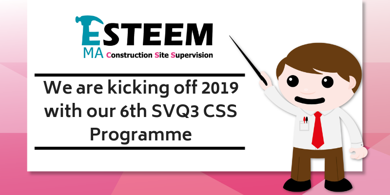 We are kicking off 2019 with our sixth SVQ Level 3 CSS Programme