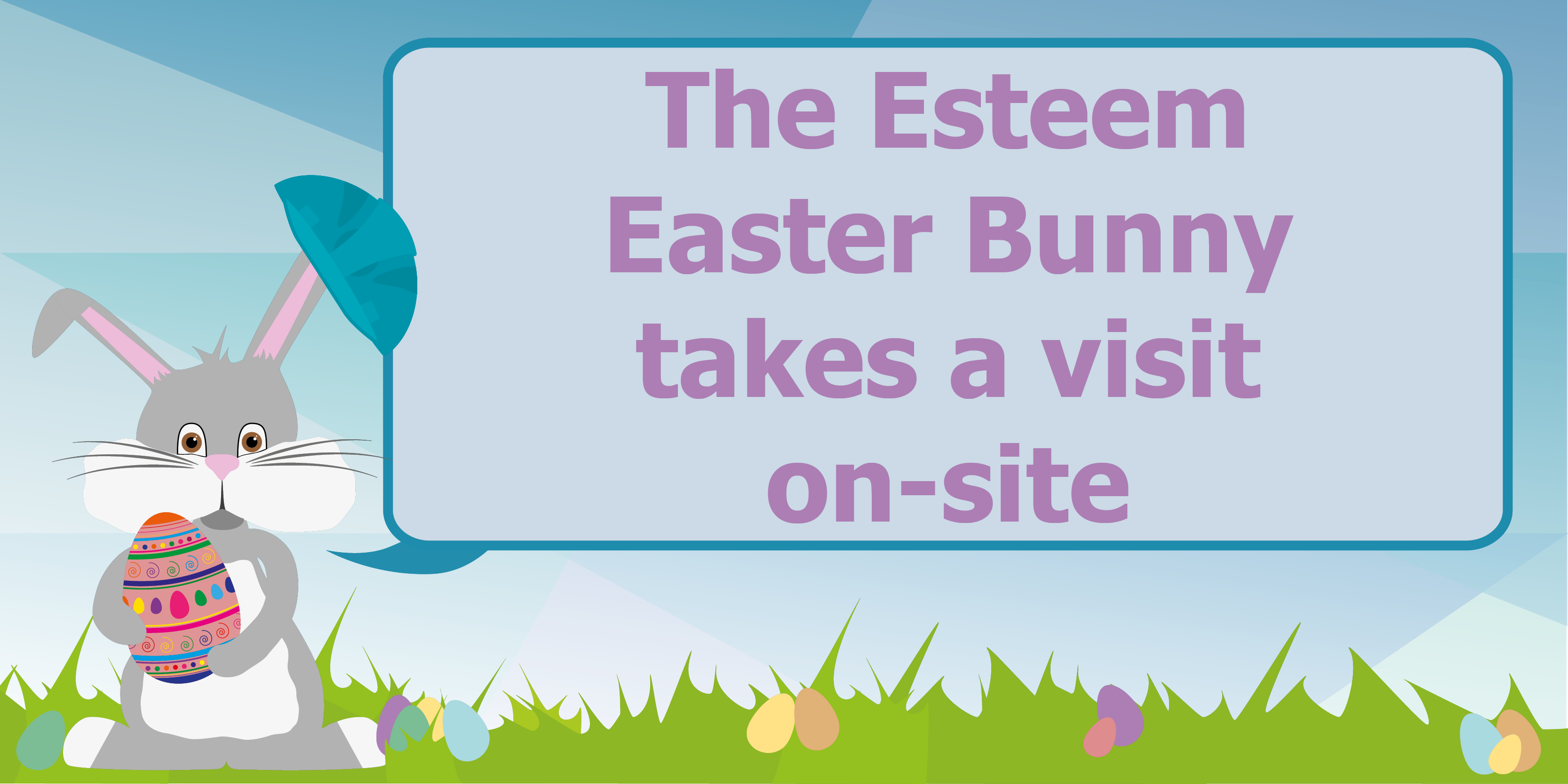 The Esteem Easter Bunny takes a visit on site