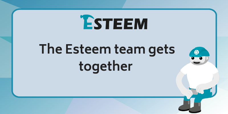 The Esteem team gets together for a good catch up