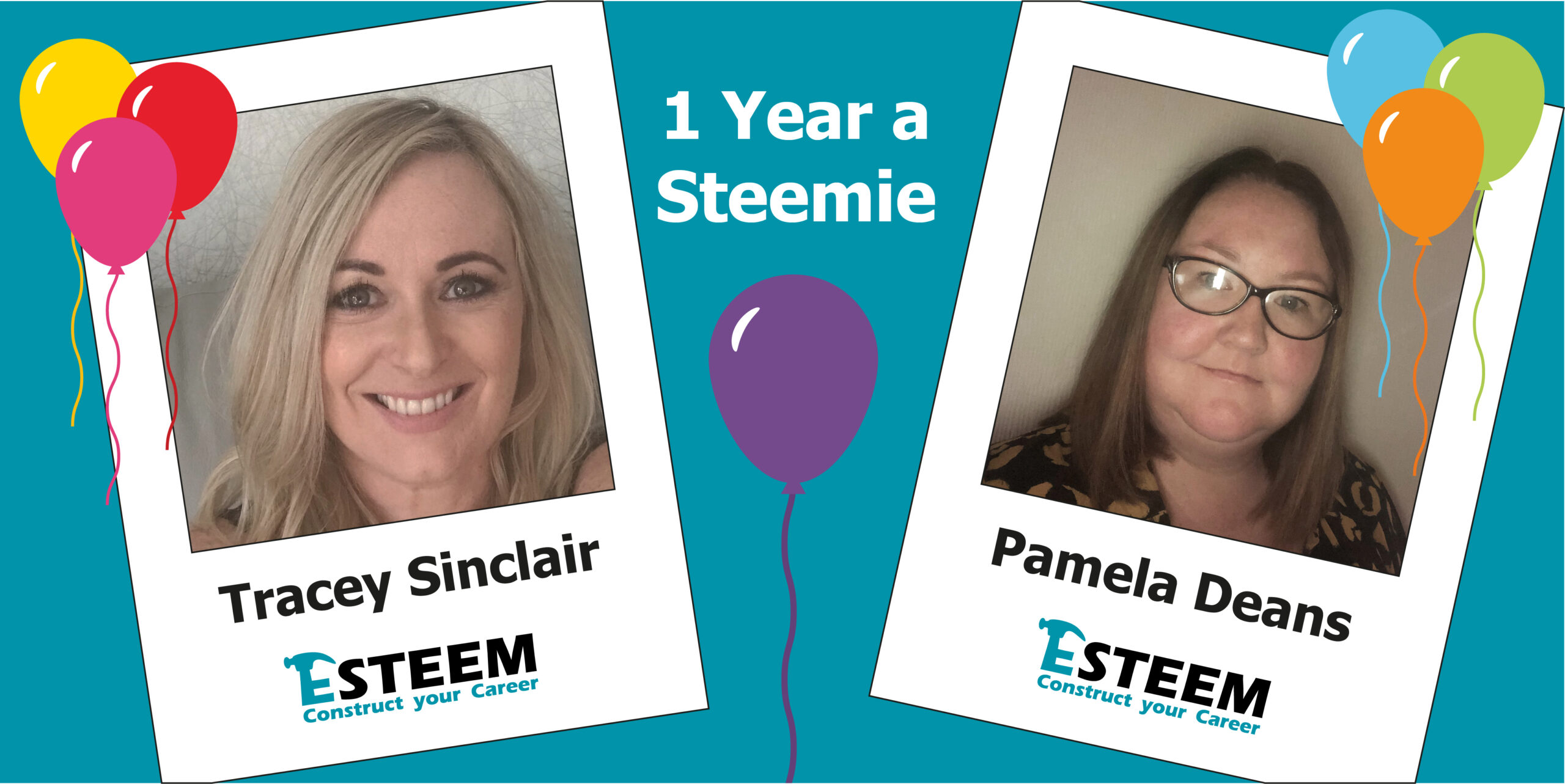 Happy 1st Steemiversary to Tracey and Pamela